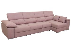 CHAISE DER+4PL SHEILA C/CAMA BELA10 ROSA